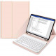 Rožinis atverčiamas dėklas + klaviatūra Apple iPad 10.9 2022 planšetei "Tech-Protect SC Pen + Keyboard"