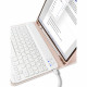 Rožinis atverčiamas dėklas + klaviatūra Apple iPad 10.9 2022 planšetei "Tech-Protect SC Pen + Keyboard"