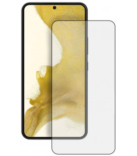 5D juodas apsauginis grūdintas stiklas Samsung Galaxy S22 telefonui "Full Glue"