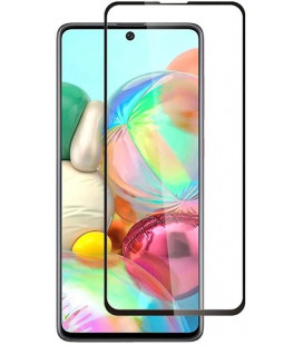 5D juodas apsauginis grūdintas stiklas Samsung Galaxy A51 telefonui "Full Glue"