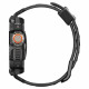 Juodas dėklas Apple Watch Ultra 1 / 2 / 3 (49 mm) laikrodžiui "Spigen Rugged Armor Pro"