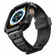 Juodas dėklas Apple Watch Ultra 1 / 2 / 3 (49 mm) laikrodžiui "Spigen Rugged Armor Pro"