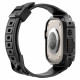 Juodas dėklas Apple Watch Ultra 1 / 2 / 3 / 4 (49 mm) laikrodžiui "Spigen Rugged Armor Pro"