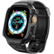 Juodas dėklas Apple Watch Ultra 1 / 2 / 3 (49 mm) laikrodžiui "Spigen Rugged Armor Pro"