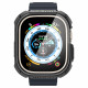 Juodas dėklas Apple Watch Ultra 1 / 2 (49mm) laikrodžiui "Spigen Tough Armor"