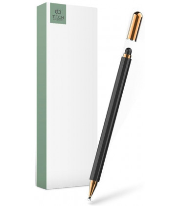 Juodas/auksinės spalvos pieštukas - Stylus telefonui/planšetei/kompiuteriui "Tech-Protect Charm"