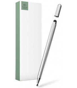 Sidabrinės spalvos pieštukas - Stylus telefonui/planšetei/kompiuteriui "Tech-Protect Magnet"