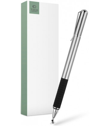 Sidabrinės spalvos pieštukas - Stylus telefonui/planšetei/kompiuteriui "Tech-Protect Stylus Pen"
