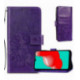 Dėklas Flower Book Samsung A125 A12/M127 M12 violetinis