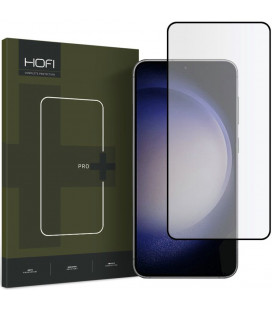 Juodas apsauginis grūdintas stiklas Samsung Galaxy S23 telefonui "HOFI Glass Pro+"
