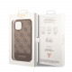 Rudas dėklas Apple iPhone 14 telefonui "Guess 4G Stripe Case"