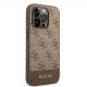 Rudas dėklas Apple iPhone 14 Pro telefonui "Guess 4G Stripe Case"