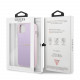 Purpurinis dėklas Apple iPhone 13 Mini telefonui "Guess PU Leather Saffiano Case"