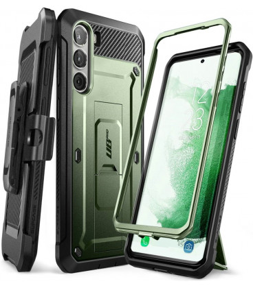Žalias (Guldan) dėklas Samsung Galaxy S23 telefonui "Supcase Unicorn Beetle Pro"