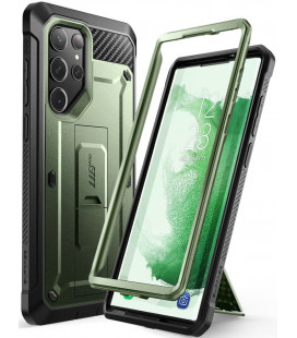 Žalias (Guldan) dėklas Samsung Galaxy S23 Ultra telefonui "Supcase Unicorn Beetle Pro"