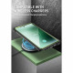 Žalias (Guldan) dėklas Samsung Galaxy S23 Ultra telefonui "Supcase IBLSN Armorbox 2-Set"