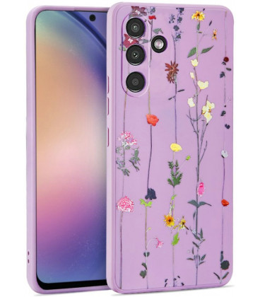 Dėklas Samsung Galaxy A54 5G telefonui "Tech-Protect Mood Garden Violet"
