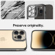 Pilkas / skaidrus dėklas Apple iPhone 14 Pro telefonui "Spigen Optik Crystal"