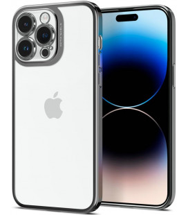Pilkas / skaidrus dėklas Apple iPhone 14 Pro Max telefonui "Spigen Optik Crystal"