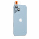 Mėlyna kameros apsauga Apple iPhone 14 / 14 Plus / 15 / 15 Plus telefonui "Spigen Optik.TR EZ Fit Camera Protector 2-Pack"