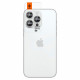 Sidabrinės spalvos kameros apsauga Apple iPhone 14 Pro / 14 Pro Max telefonui "Spigen Optik.TR EZ Fit Camera Protector 2-Pack"