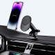 Juodas automobilinis magnetinis telefono laikiklis su 15w belaidžiu krovimu "Tech-Protect A2 Dash&Vent"