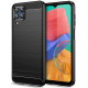 Juodas dėklas Samsung Galaxy M33 5G telefonui "Tech-Protect TPUCarbon"