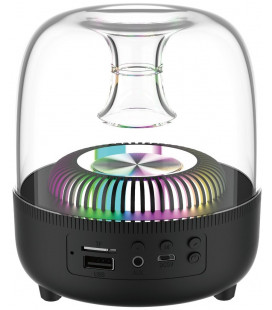 Bluetooth nešiojamas garsiakalbis Devia Smart Series Crystal Speaker (I-M2) (USB, microSD, AUX, RGB)