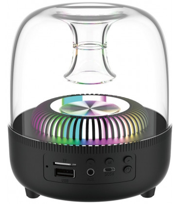 Bluetooth nešiojamas garsiakalbis Devia Smart Series Crystal Speaker (I-M2) (USB, microSD, AUX, RGB)