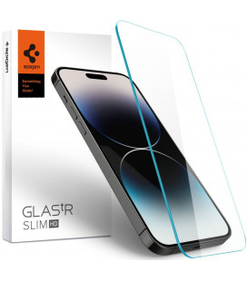 Apsauginis grūdintas stiklas Apple iPhone 14 Pro telefonui "Spigen Glas.TR Slim"