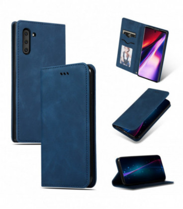 Dėklas Business Style Samsung S916 S23 Plus 5G tamsiai mėlynas