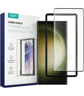 Apsauginis grūdintas stiklas Samsung Galaxy S23 Ultra telefonui "ESR Screen Shield"