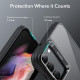 Juodas / skaidrus dėklas Samsung Galaxy S23 telefonui "ESR Classic Kickstand"