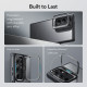 Juodas / skaidrus dėklas Samsung Galaxy S23 Ultra telefonui "ESR Classic Kickstand"