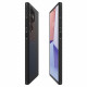 Matinis juodas dėklas Samsung Galaxy S23 Ultra telefonui "Spigen Liquid Air"