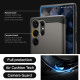 Pilkas dėklas Samsung Galaxy S23 Ultra telefonui "Spigen Tough Armor"