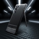 Matinis juodas dėklas Samsung Galaxy S23 Ultra telefonui "Spigen Rugged Armor"