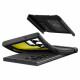Juodas dėklas Samsung Galaxy S23 Ultra telefonui "Spigen Slim Armor"