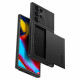 Juodas dėklas Samsung Galaxy S23 Ultra telefonui "Spigen Slim Armor CS"