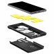 Juodas dėklas Samsung Galaxy S23 Ultra telefonui "Spigen Tough Armor"