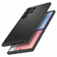 Juodas dėklas Samsung Galaxy S23 Ultra telefonui "Spigen Thin Fit"