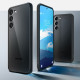 Matinis juodas / skaidrus dėklas Samsung Galaxy S23 telefonui "Spigen Ultra Hybrid"
