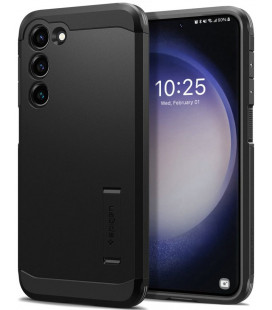 Juodas dėklas Samsung Galaxy S23 Plus telefonui "Spigen Tough Armor"