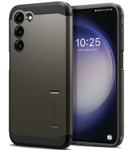 Pilkas dėklas Samsung Galaxy S23 Plus telefonui "Spigen Tough Armor"