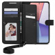 Juodas dėklas Samsung Galaxy S23 Plus telefonui "Spigen Wallet S Plus"