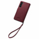 Raudonas dėklas Samsung Galaxy S23 Plus telefonui "Spigen Wallet S Plus"