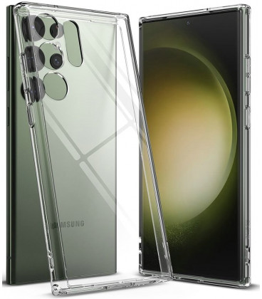 Skaidrus dėklas Samsung Galaxy S23 Ultra telefonui "Ringke Fusion"