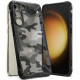 Juodas (Camo) dėklas Samsung Galaxy S23 telefonui "Ringke Fusion X"