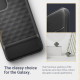 Matinis juodas dėklas Samsung Galaxy S23 Plus telefonui "Caseology Parallax"