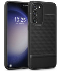 Matinis juodas dėklas Samsung Galaxy S23 Plus telefonui "Caseology Parallax"